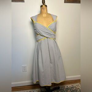 Jessica H. Seersucker striped dress size 8